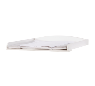 Masa de infasat din pal transformabila in etajera, pentru bebe Baby Cotton Alb, l82xA74xH13 cm