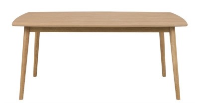 Masa din furnir si lemn de stejar Nagano Oak, L180xl90xH75,5 cm