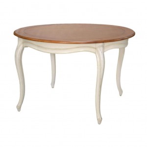 Masa rotunda din lemn de mesteacan, Verona VE877, Ø120xh77 cm