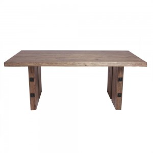 Masa din lemn de stejar salbatic Delly, L180xl100xH79 cm