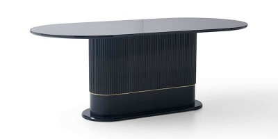 Masa din MDF si pal Olivia Antracit, L200xl100xH75 cm