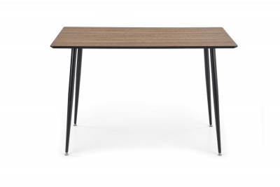 Masa din MDF si metal Artie Honey Walnut / Black, L120xl80xH76 cm