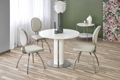Masa rotunda din MDF si metal Atiya, Ø110xh76 cm