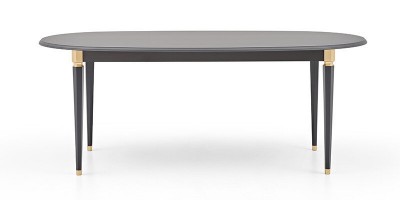 Masa din MDF si pal Lorenta Antracit, L196,4xl100xH75,2 cm