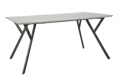 Masa din metal si MDF Wellington Alb Antic, L160xl90xH76 cm