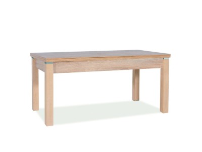Masa extensibila de cafea, din pal Khloe Stejar Sonoma, L124-164xl64xH56-75 cm