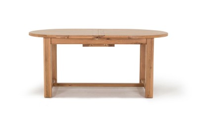 Masa extensibila din lemn de stejar si furnir Breeze Oval Oak, L180-220xl90xH77 cm