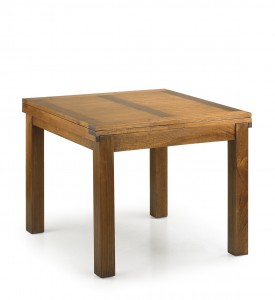 Masa extensibila din lemn si furnir, Star Small Nuc, L95-180xl95xH78 cm