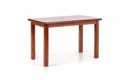 Masa extensibila din MDF si lemn de fag Dalton Cherry, L120-158xl68xH74 cm