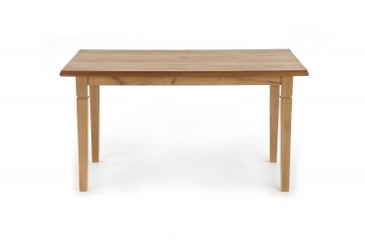 Masa extensibila din MDF si lemn de fag Marcella Oak, L140-180xl80xH75 cm