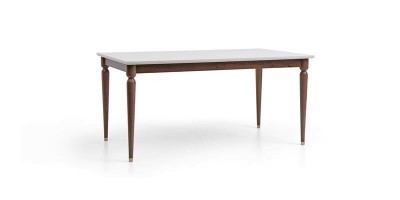 Masa extensibila din pal, Floria Crem / Nuc, L160-200xl92xH76 cm