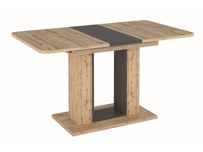 Masa extensibila din pal, Twain Stejar Wotan / Maro, L140-180xl80xH76 cm