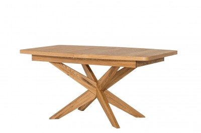 Masa extensibila din lemn de stejar si furnir Velle 39 Oak, L160-210xl95xH77 cm