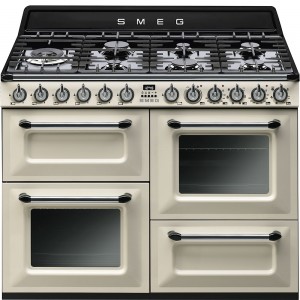 Masina de gatit cu 3 cuptoare TR4110P1, Crem, 110x60, Victoria, SMEG