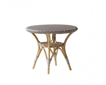 Masuta de cafea din ratan Danielle Capuccino Small, Ø60xh50 cm