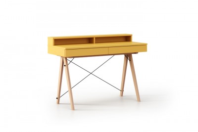 Masa de birou Basic Beech Mustard, L100xl50xh85 cm