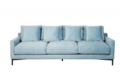 Canapea fixa 3,5 locuri Messina Blue
