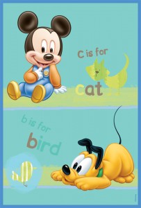 Covor Kids Mickey Babies Cat 308, Imprimat Digital