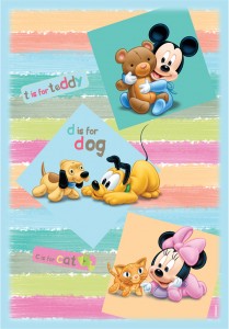 Covor Disney Kids Mickey & Minnie Babies 313, Imprimat Digital