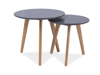 Set 2 mese de cafea Millard S2 Grey