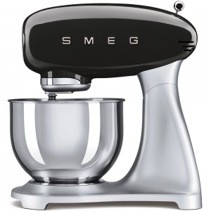 Mixer cu bol SMF01BLEU, Negru, Retro 50, SMEG