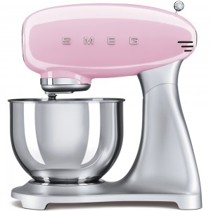 Mixer cu bol SMF01PKEU, Roz, Retro 50, SMEG
