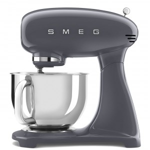 Mixer cu bol SMF03GREU, Gri, Retro 50, 4,8L, 800W, SMEG