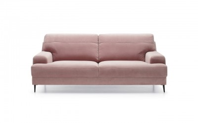 Canapea fixa tapitata, 3 locuri, Monday Rose, l207xA97xH88 cm