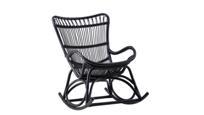 Balansoar din rattan Monet Rocking Black