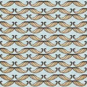 Set 3 role Tapet Imprimat Digital Moustache