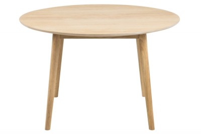 Masa rotunda din furnir si lemn Nagano Dining Light Oak, Ø120xh75 cm