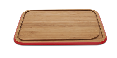 Tocator Bambus, Red, 40,5 x 33 cm