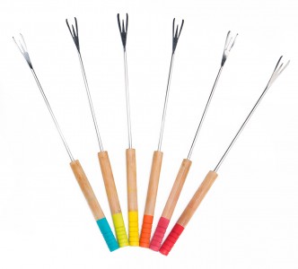Set 6 Furculite Fondue, Multicolor