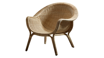 Fotoliu din rattan Madame Naturale, l85xA80xH77 cm