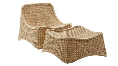 Fotoliu din rattan Chill Lounge Naturale, l67xA68xH55 cm