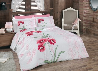 Lenjerie de pat Satin Nilufer V2 Pembe