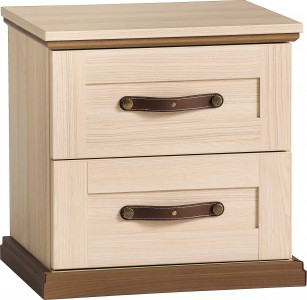 Noptiera din pal cu 2 sertare, pentru copii si tineret Royal Nature, l46xA39xH46 cm