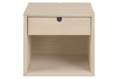 Noptiera din furnir, cu 1 sertar Century Stejar Deschis, l37xA32xH33 cm