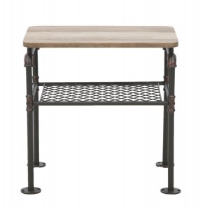 Masa de cafea din metal si MDF Manhattan, L59xl44xh56 cm