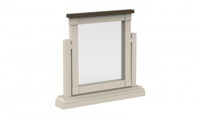 Oglinda decorativa din lemn de pin Croft Antique White, l94xA4,8xH68 cm