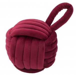 Opritor usa din material textil Ball Bordeaux, Ø14xH23 cm