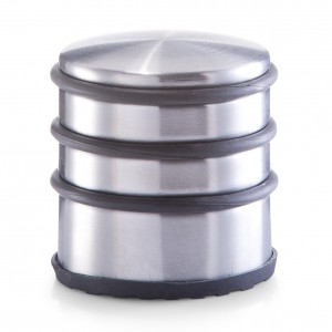 Opritor usa din metal si cauciuc, Stopper Double Crom, Ø6,5xH7 cm