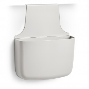 Organizator pentru usa din plastic, pentru produse de curatenie, Sink Gri, l28xA8,5xH34 cm