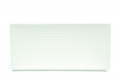 Platou Servire Portelan, White Basics Cirque, 29 x 13,5 cm