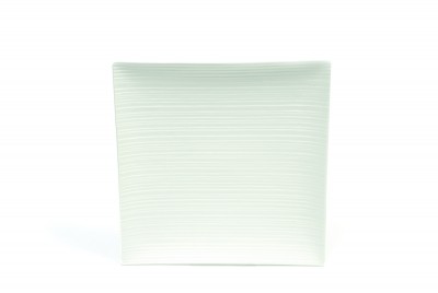 Platou Servire Portelan, White Basics Cirque, 27 cm