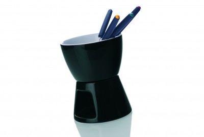 Recipient pentru Fondue White Basics Negru/Alb, Portelan