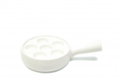 Set 6 piese pentru servire melci Escargot White Basics Dinner Alb, Portelan