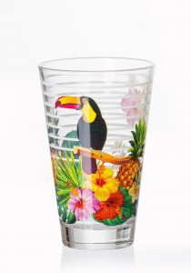 Set pahare Long Drink Jungle, Toucan, 310 ml, 6 piese