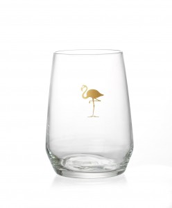 Set pahare Long Drink Miami Flamingo, Flirt, 450 ml, 6 piese