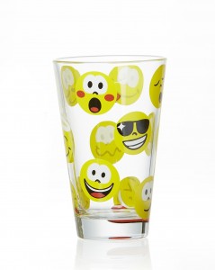 Set pahare Longdrink Emoticons, Flirt, 310 ml, 6 piese